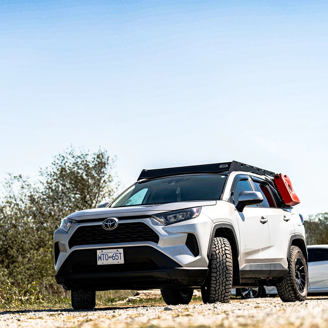 Front view of the VAN44 setup on a RAV4