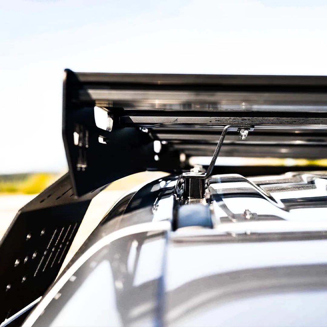 Detailed view of the mounting system