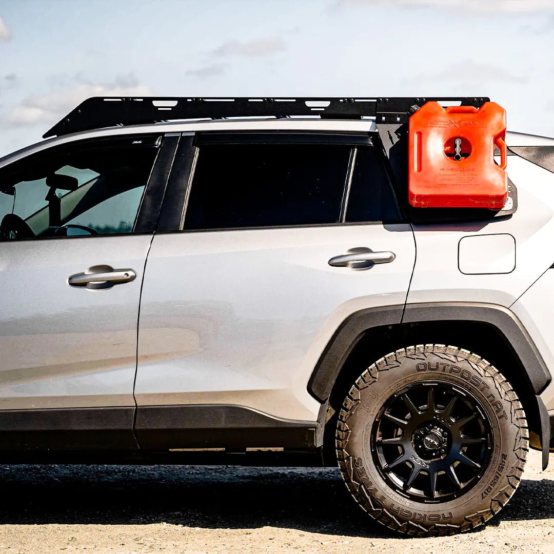 Side view with rotopax gas can