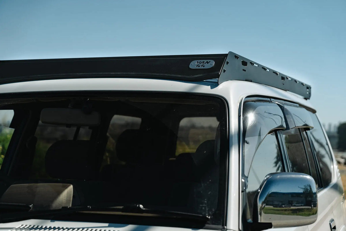 Vue de face du rack de toit pour land cruiser prado