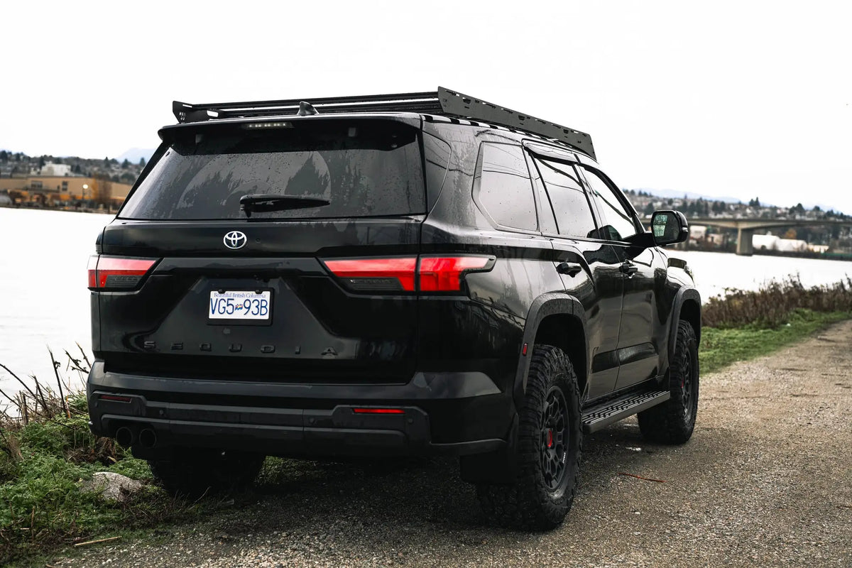 Vue arrière, rack de toit pour Toyota Sequoia