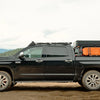 Vue de côté du rack de toit pour toyota tundra 2eme generation